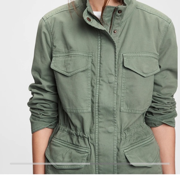 Gap off duty jacket with cinched waist - Picture 2 of 9